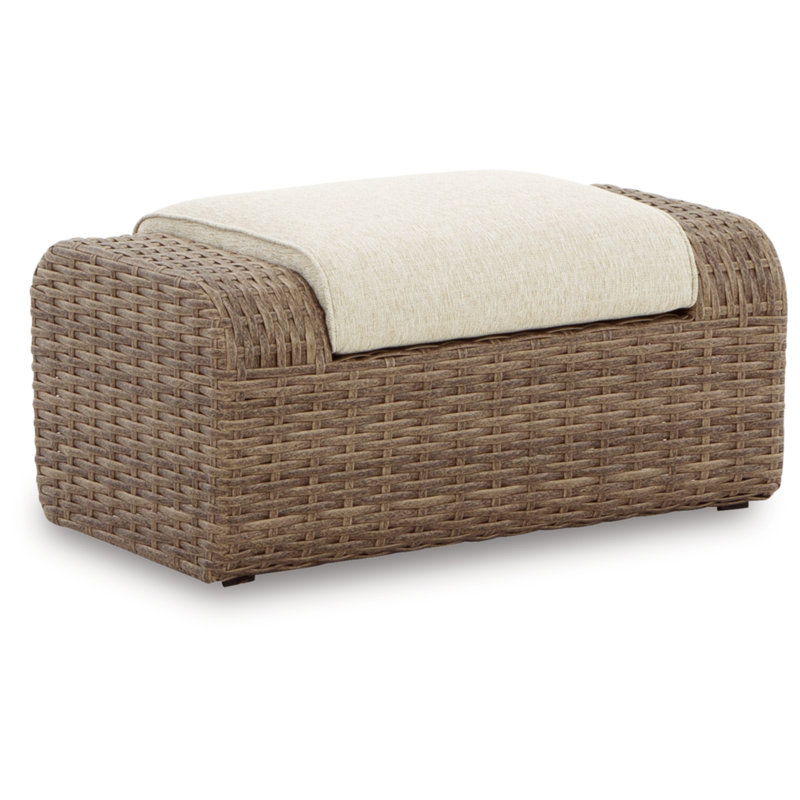 Signature Design by Ashley Wicker Outdoor Ottoman Wayfair